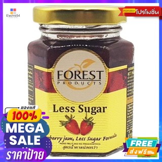 Foerst (ฟอร์เรสท์ โปรดักส์) ฟอร์เรสท์ โปรดักส์ แยมน้ำตาลน้อย รสสตอเบอรี่ 125 ก. Forest Less Sugar Straw