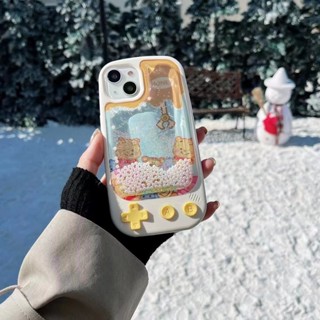 เคสโทรศัพท์มือถือ tpu แบบนิ่ม ลายการ์ตูน มีทรายไหล สําหรับ iPhone 14 14promax 14pro 11 12 12PRO 12PROMAX 13 13pro 13promax