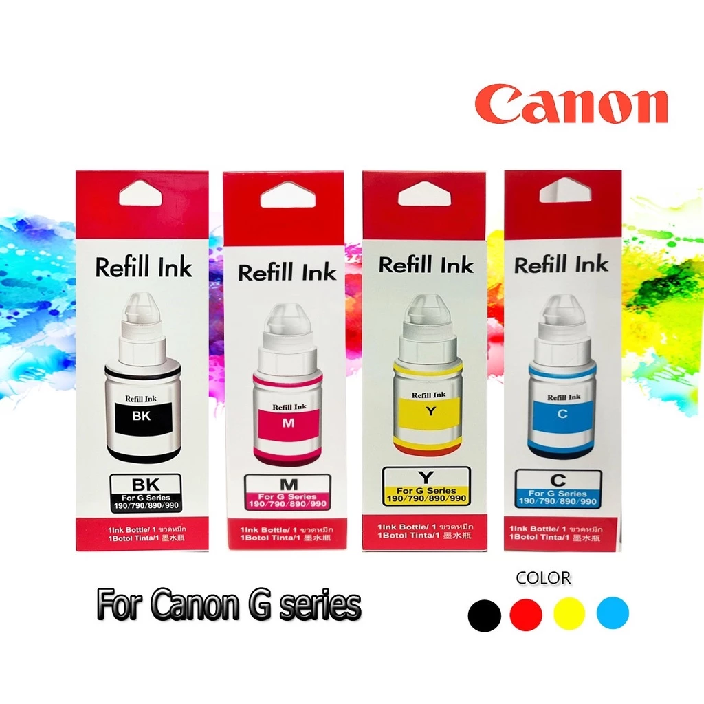 หมึกเติม CanonGI-790 refill G1000/G2000/G3000/G1010/G2010/G3010