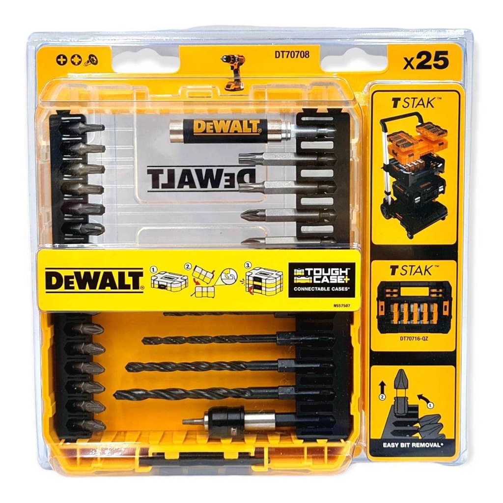 DEWALT ชุดดอกไขควง 25 ชิ้น รุ่น DT70708