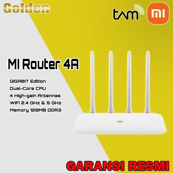 Xiaomi MI Router 4A เราเตอร์โมเด็มไร้สาย แกนคู่ เวอร์ชั่นกิกะบิตเต็ม รับประกันอย่างเป็นทางการ