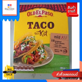 Old El Paso Taco The Kit ชุดแผ่นแป้งข้าวโพด พร้อมซอส และเครื่องปรุงรส 290 กรัม ราคาโดนใจ