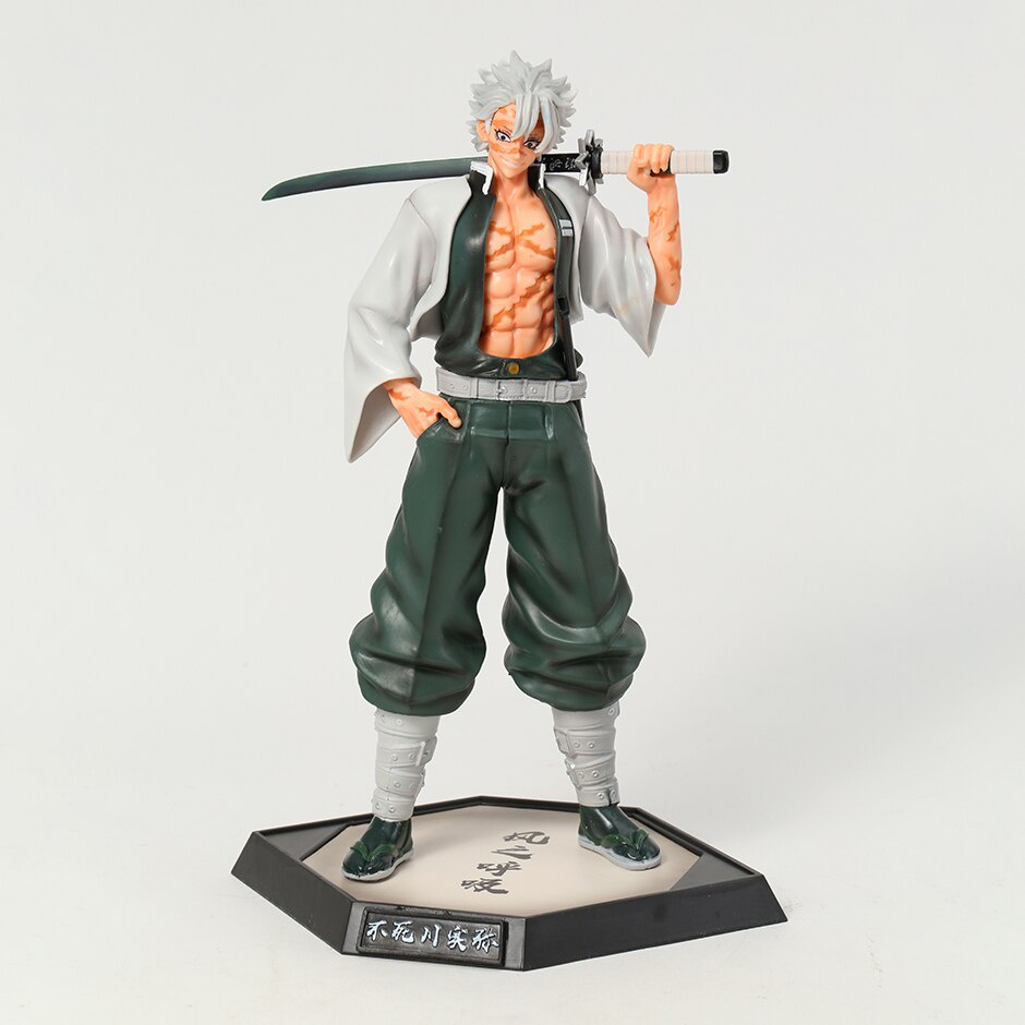 Demon Slayer Sanemi Pvc รูปอะนิเมะ Kimetu ไม่มี Yaiba Shinazugawa Sanemi รูปของสะสมของเล่น