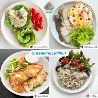 ปลาฮาลิบัท กรีนแลนด์ ปลาแช่แข็ง 120g | Alaska King ปลาทะเลธรรมชาติ Greenland Halibut เนื้อนุ่ม สด