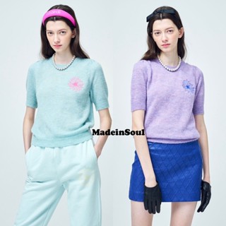 🇰🇷 พรี Mardi Mercredi Mohair Top Puff Sleeve