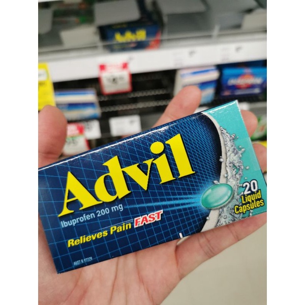 Advil Liqui-Gels กล่อง 20 แคปซูล