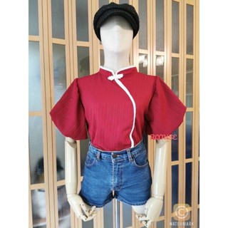 เหลือตัวสุดท้ายแล้วว!!! เสื้อวันตรุษจีน แขนพองๆ