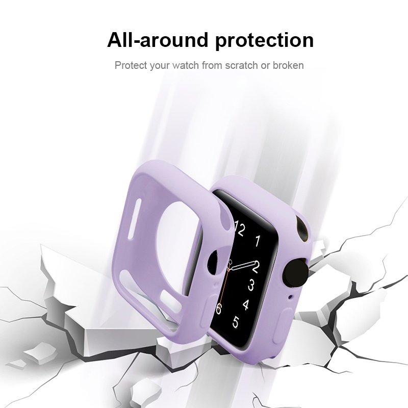 iwatch เคสซิลิโคนสำหรับนาฬิกา11 10 9  8 7 6 5 4 3 2 1 เคสซิลิโคน apple 38/40/41/44/45/42/46/49mm - รูปที่ 2