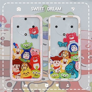 ใหม่ เคสโทรศัพท์มือถือแบบนิ่ม ใส กันรอยเลนส์กล้อง ลายการ์ตูนของเล่นน่ารัก สําหรับ Huawei Honor X9a 5G X7A 2023 HONORX9a HonorX7a