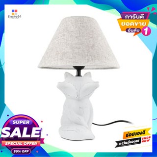 Lamp โคมไฟตั้งโต๊ะ (E27x1) LUZINO รุ่น D4049-GY สีเบจ - ขาวTable Lamp (E27x1) LUZINO D4049-GY Beige - White