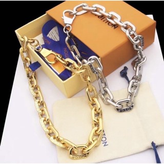 พร้อมส่ง สร้อยคอ สายโซ่ Louis LV สวย ปัง ใส่ได้ทั้งผู้หญิงและผู้ชาย