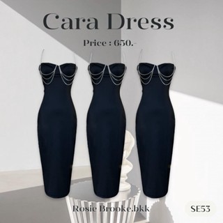 SE53 l CARA DRESS เดรสสายเดี่ยว โซ่