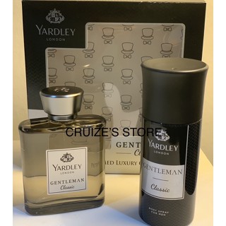 เซ็ตน้ำหอมกับบอดีสเปรย์ยี่ห้อยาร์ดเลย์ Yardley; Gentleman-Classic-Prefume-set