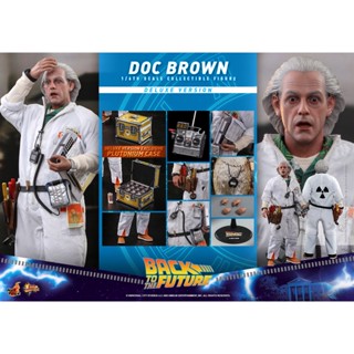 🛒 พร้อมส่ง ฟิกเกอร์ โมเดล ของสะสม Hot Toys MMS610 1/6 Back to the Future - Doc Brown (Deluxe Version)