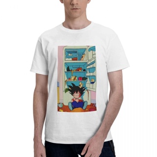 เสื้อยืดแขนสั้น Bandai ดราก้อนบอล โกคู En Koelkasten เสื้อยืด Mannen Anime Leisure Puur Katoen Tee เสื้อเชิ้ต Korte_04