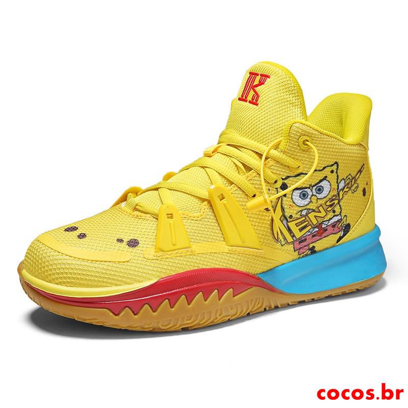 Zhouyou2 SpongeBob Limited Edition Kyrie irving รองเท้าบาสเก็ตบอลสำหรับผู้ชาย