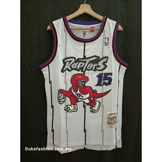 ขายดี เสื้อกีฬาแขนสั้น ลาย Toronto Raptors no.15 Vince Carter Jersey AAnpmg14BMiiff90