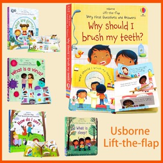 Usborne Lift-the-flap Very First Questions &amp; Answer: ไวรัสไวรัส เชื้อโรคคืออะไร ความรู้สึกอะไร?ทําไมต้องแปรงฟัน?