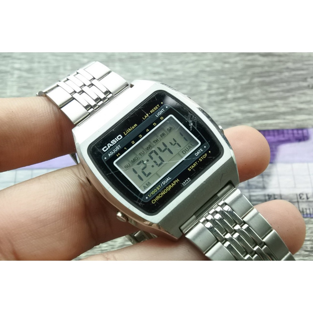 นาฬิกา Vintage มือสองญี่ปุ่น CASIO 95QS-31 JAPAN K ขายปี 1977 / 2520 ระบบ Digital ผู้ชาย หน้าปัด 35mm