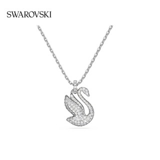 พร้อมส่ง สร้อยคอ จี้หงส์ Swarovski SWAN ICONIC สําหรับผู้หญิง