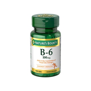 วิตามิน Natures Bounty Vitamin B-6 Tablets 100 Mg, จำนวน 100เม็ด