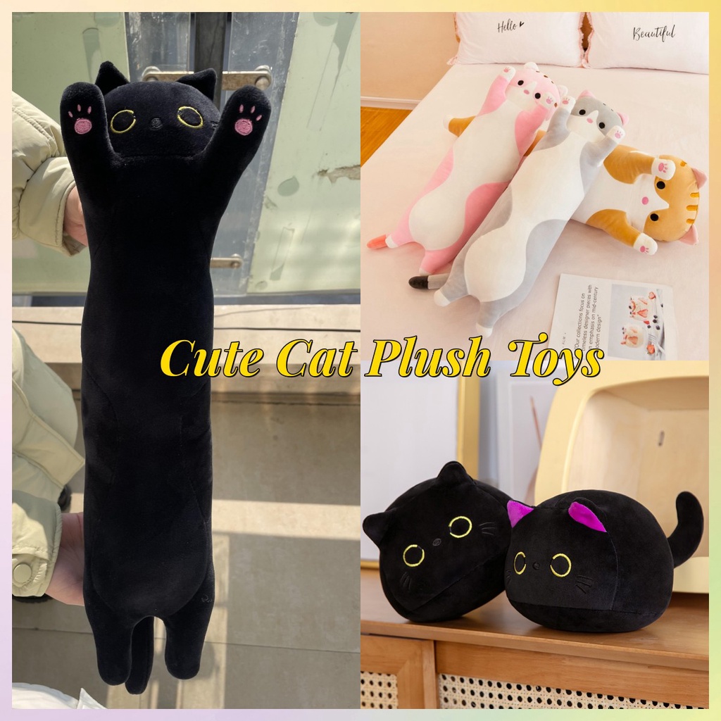 【พร้อมส่ง】COD หมอนตุ๊กตาแมวน่ารัก ยาว 50 ซม. ของขวัญวันเกิด วันวาเลนไทน์ สําหรับเด็ก