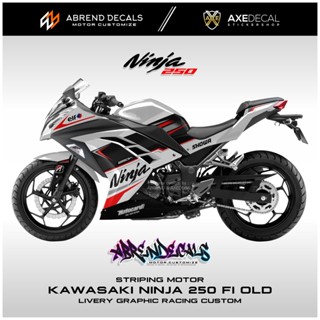 สติกเกอร์ NINJA FI OLD GRAPHIC RACING KAWASAKI NINJA 250fi สําหรับติดตกแต่งรถจักรยานยนต์ พร้อมส่ง