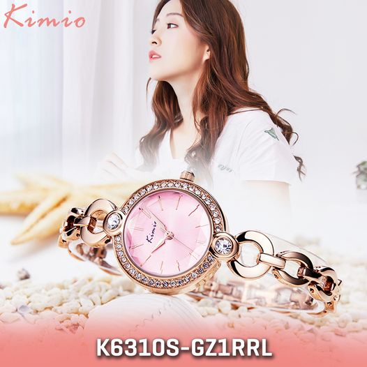 Kimio (คิมิโอ๊ะ) นาฬิกาข้อมือผู้หญิง รุ่น K6310S-GZ1RRL ของแท้ แถมฟรี!! กล่อง+หมอนรองนาฬิกา