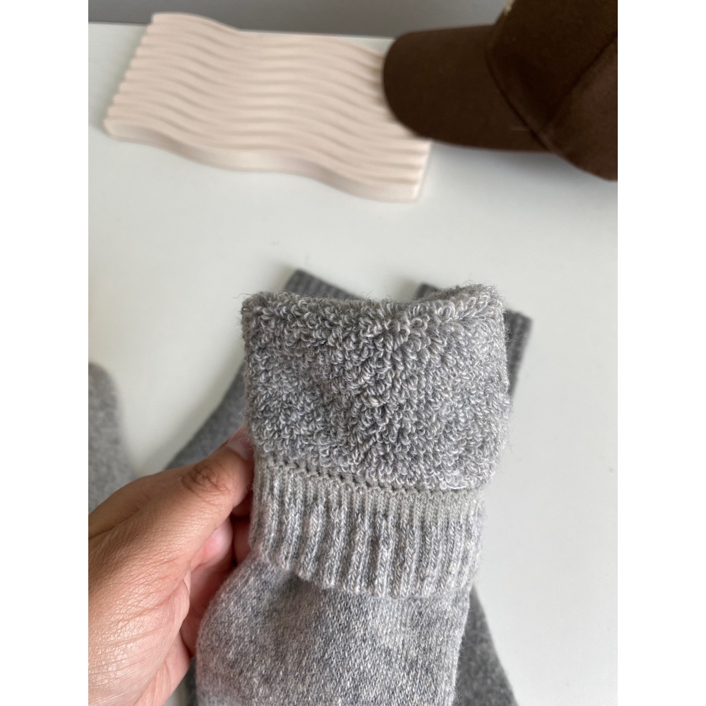 ถุงเท้าวูล บุขน รหัส WT002 ผู้ชาย ผสมขนแกะ wool 30% ถุงเท้ากันหนาว ฟรีไซส์ สำหรับเท้าเบอร์ 38-46 - รูปที่ 6