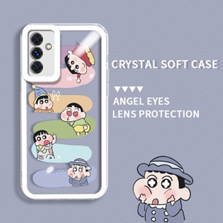 เคสโทรศัพท์มือถือ ซิลิโคนนุ่ม ใส ลายการ์ตูนชินจัง สําหรับ Samsung Galaxy A13 5G A04S