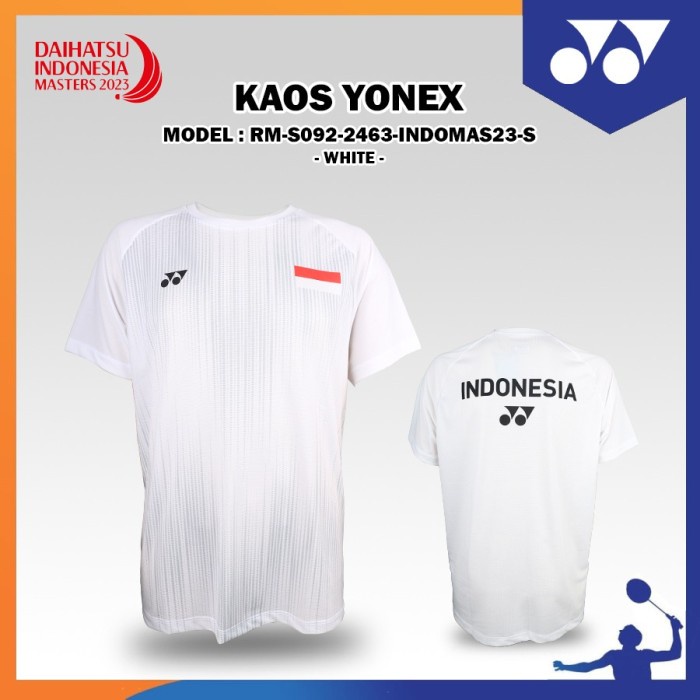 YONEX JERSEY/เสื้อยืด YONEX BADMINTON PLAYER RM 2463 INDONESIA MASTER 2023