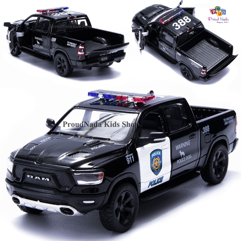 ProudNada Toys ของเล่นเด็ก โมเดล รถเหล็ก รถกระบะตำรวจ 1:46 KINSMART 2019 RAM 1500 KT5413