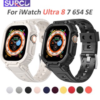 เคส พร้อมสายคล้อง สําหรับ Apple Watch Ultra Band 49 มม. series 8 7 45 มม. 41 มม. 6 se 44 มม. 40 มม. iwatch 5 4 3