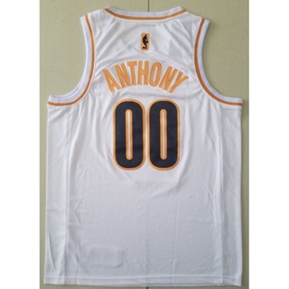 ขายดี 【8 แบบ】เสื้อกีฬาบาสเก็ตบอล ลาย NBA jersey Portland Blazers No.00 ANTHONY 19--20 สีขาว สีทอง GKffpn24MEgchl18