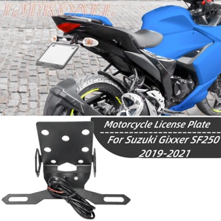 Ljbkoall ตัวยึดป้ายทะเบียนรถจักรยานยนต์ Led สําหรับ Suzuki Gixxer SF250 SF 250 2019 2022 2020 2021