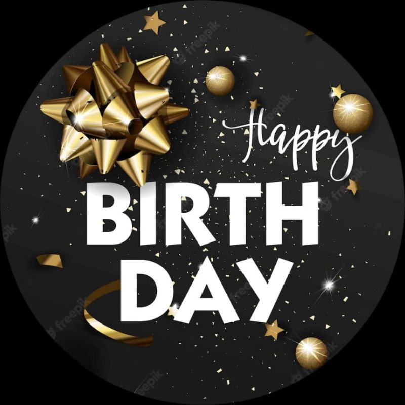 (PRICE 10 ชิ้น) READY ROUND STICKER การ์ดของขวัญ HAPPY BIRTHDAY HAPPY BIRTHDAY GIFT GREETING CARD HB