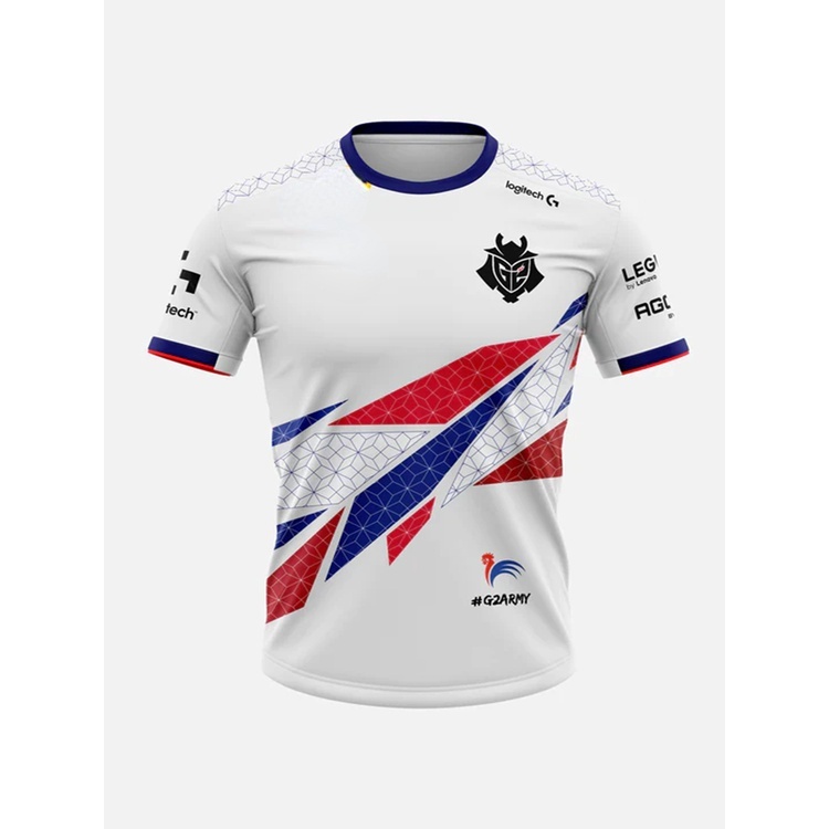 2026 G2 ใหม่ทีมชาติเสื้อยืดสเปน E-Sports การแข่งขัน LOL แขนสั้น G2 พัดลม E-Sports เสื้อยืดขนาดใหญ่ 2