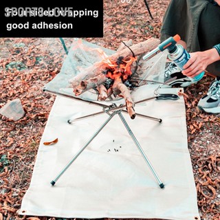 Sports Love Fireproof Camping Mat ฉนวนกันความร้อน Anti Scald 500 ℃ ใช้ไฟเบอร์กลาส Grill สำหรับ Outdoor BBQ