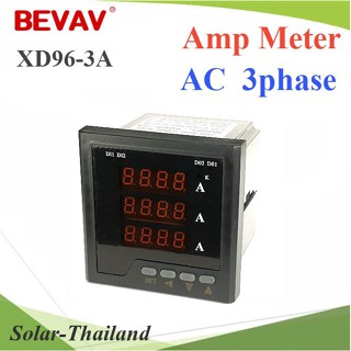 XD-3A มิเตอร์วัดแรงดันไฟฟ้า 3เฟส รุ่น XD-3A แบบหน้าแปลน 72mm รุ่น BEVAV-XD-3A