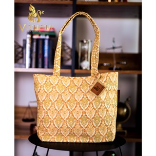 กระเป๋าผ้าไหมไทย Thai Silk Tote Bags (Thai Silk รหัส 155)