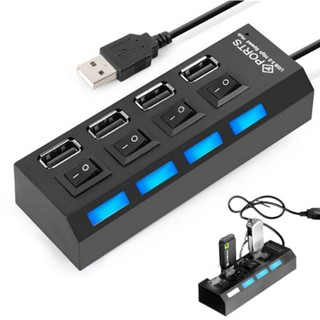 ตัวเพิ่มช่อง USB ช่องต่อ พอร์ตฮับ 4ช่อง High Speed USB 2.0 HUB อะแดปเตอร์ USB หัวแปลง Type-c เป็น USB3.0