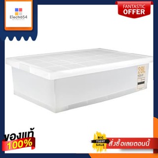 กล่องอเนกประสงค์พร้อมฝาล็อก JCJ รุ่น 5224 ขนาด 28 ลิตร สีขาวMulti-purpose box with locking lid JCJ model 5224 size 28 li