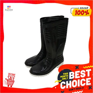 RUBBER รองเท้าบูทยางพื้นหนา จานบิน เบอร์ 10 สูง 14 นิ้ว สีดำRUBBER BOOTS FLYING SAUCER 14” 10 BLACK