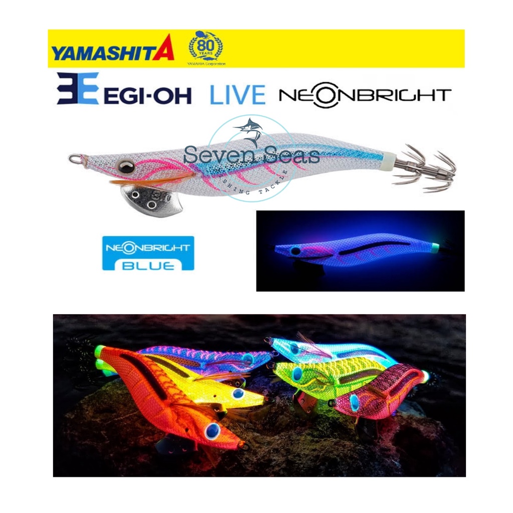 Yamashita Egi-OH Live Neon Bright 2.5 3.0 3.5 Egi Eging Sotong เหยื่อหมึก