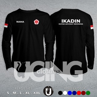 เสื้อยืดแขนยาว พิมพ์ลาย Ikadin สไตล์อินโดนีเซีย