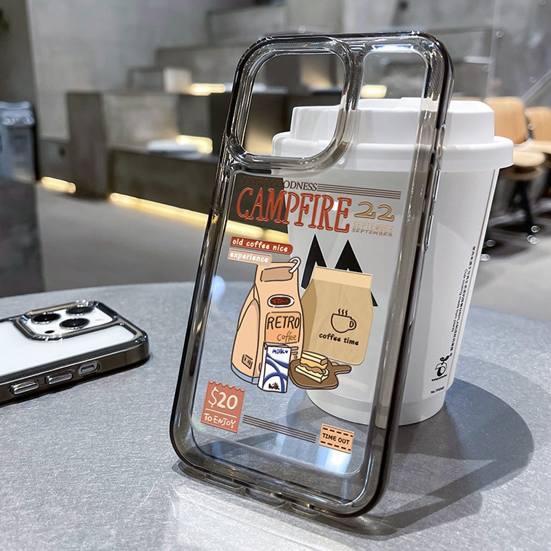 SAMSUNG สําหรับsamsung Galaxy A73 A24 A05 A05S A54 A53 A34 A33 A23 A14 A13 A04S 4G 5GปกหลังCamp Fire