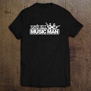 ใหม่ เสื้อยืดแฟชั่น พิมพ์ลายโลโก้ Ernie Ball Musicman Music World สําหรับผู้ชาย