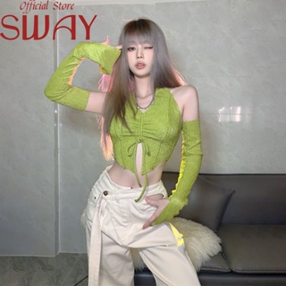 SWAY  เสื้อยืด เสื้อแฟชั่น หลวม  พิเศษ สวย ins ทันสมัย A29J03G 36Z230909