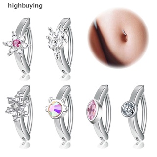 [highbuying] จิวสะดือ เรียบง่าย หน้าท้อง พลอยเทียม ปุ่มท้อง เครื่องประดับผู้หญิง ร่างกาย เพทาย สะดือ แหวน ใหม่ พร้อมส่ง