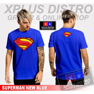 NEW Superhero SUPERMAN BLUE DISTRO T-Shirt / SUPERMAN T-Shirt / UNISEX Adult Clothes / Men DISTRO T-Shirt / COMBED _04